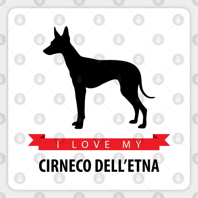 I Love My Cirneco dell'Etna Magnet by millersye